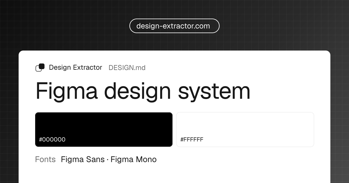 Design system de Figma | Design Extractor